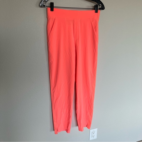 NWOT Athleta Brooklyn Ankle Pants Peach Casual Activewear Athleisure Women’s 2 - Picture 3 of 10